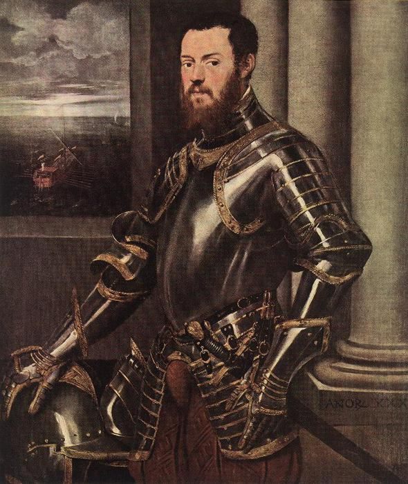 Jacopo Tintoretto - Man in Armour  1555  1556,  