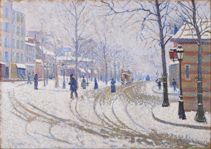 ,   ,  (Snow, Boulevard de Clichy, Paris), 1886 ,   