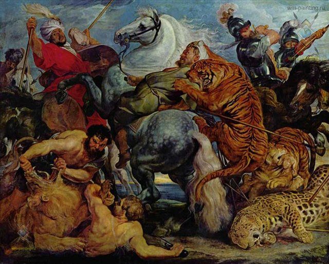      :: ,   [ Rubens, Piter Paul Hunting for tigers and lions ]